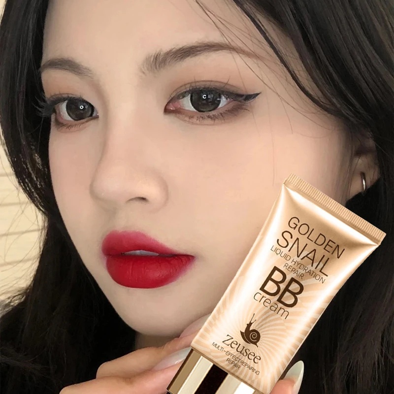 Kem Che Khuyết Điểm BB Cream Dưỡng Ẩm Lâu Trôi Chống Thấm Nước Kiềm Dầu Làm Sáng Da Màu Ngà