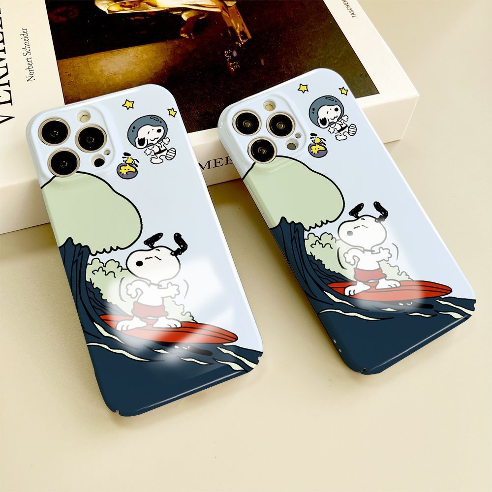 Ốp Điện Thoại Mỏng In Hình Snoopy Lướt Sóng Cho Apple Xs1112 Xr Iphone14Promax 13 OAH1