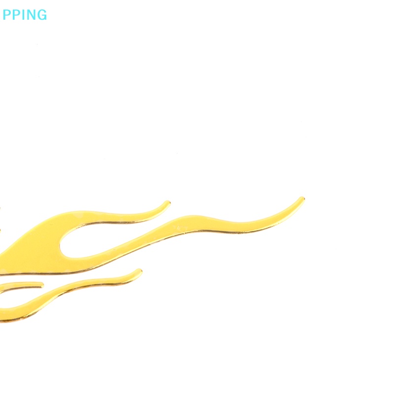 Sticker Vinyl Dán Xe Hơi / Xe Máy Phản Quang Họa Tiết Ngọn Lửa 3d Kích Thước 20 * 4CM