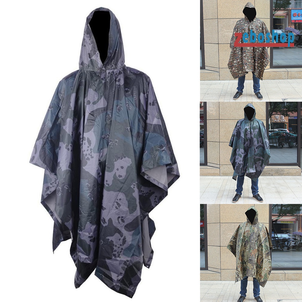 Áo Mưa Họa Tiết Rằn Ri Có Thể Thay Đổi Được Tiện Dụng Cho Nam Và Nữ