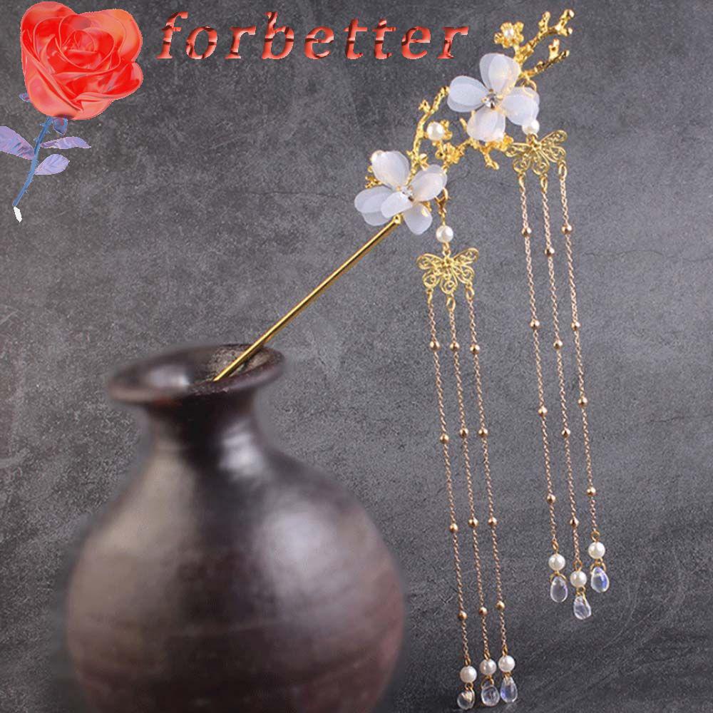 Trâm Cài Tóc Hình Cành Hoa Mận Cổ Điển Cho Cô Dâu|Nĩa Ăn Đính Hạt Xinh Xắn Tiện Dụng