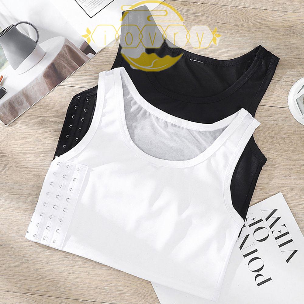 Ngà Voi Áo Nịt Ngực Sát Nách Mềm Màu Trơn Thoải Mái Có Khóa Cài Bên Hông Thời Trang Cho Nữ