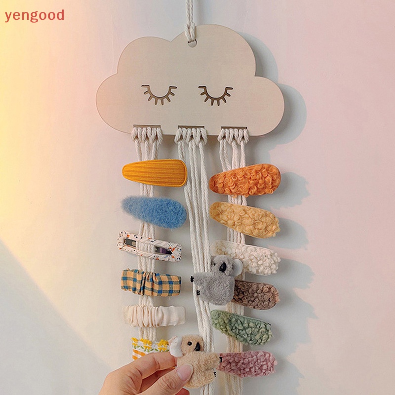 (YGD) Giá Đỡ Kẹp Tóc / Kẹp Tóc Hình Đám Mây Phong Cách Bắc Âu Cho Bé Gái