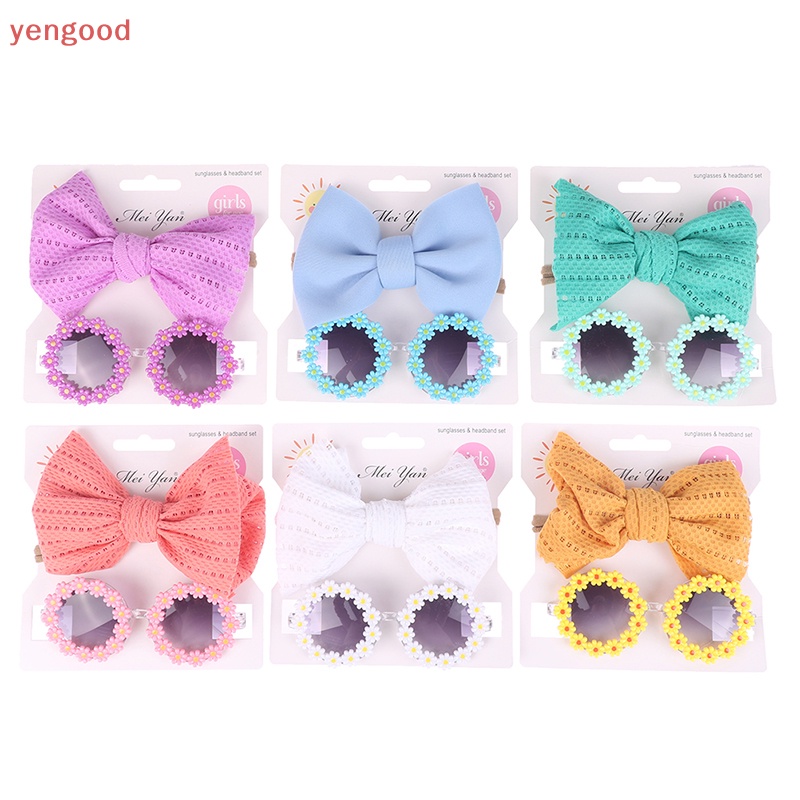 (YGD) Kính Râm Đính Nơ Không Gọng Dành Cho Trẻ Em