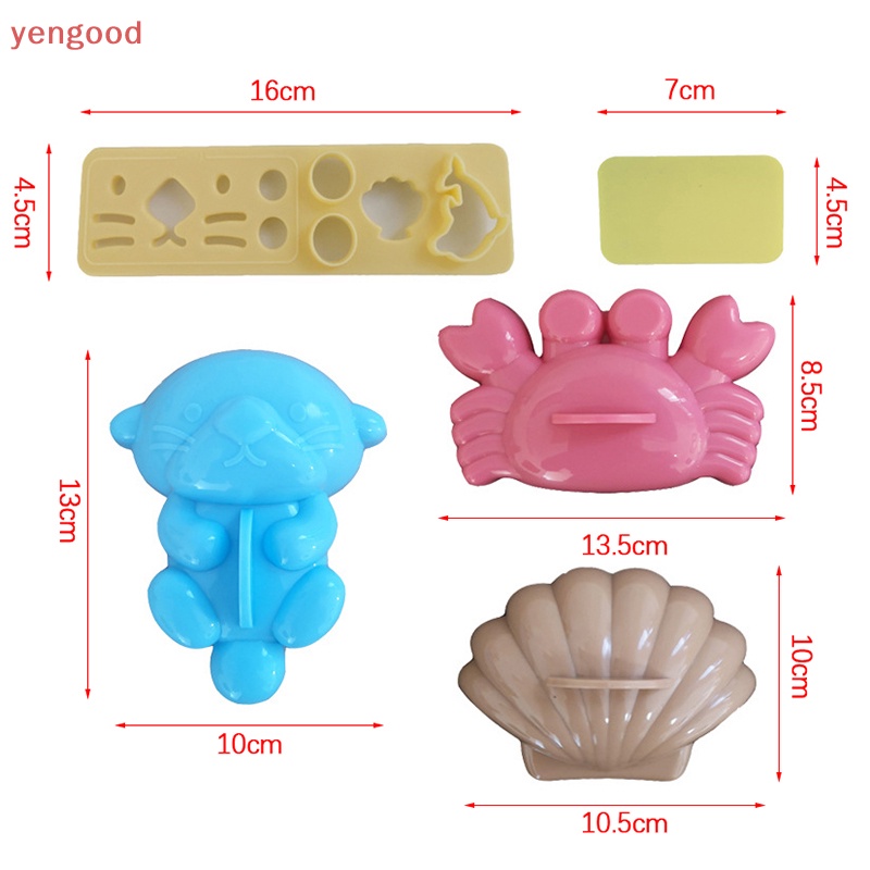 Set 5 Khuôn Làm Sushi DIY Hình Động Vật Hoạt Hình Đáng Yêu