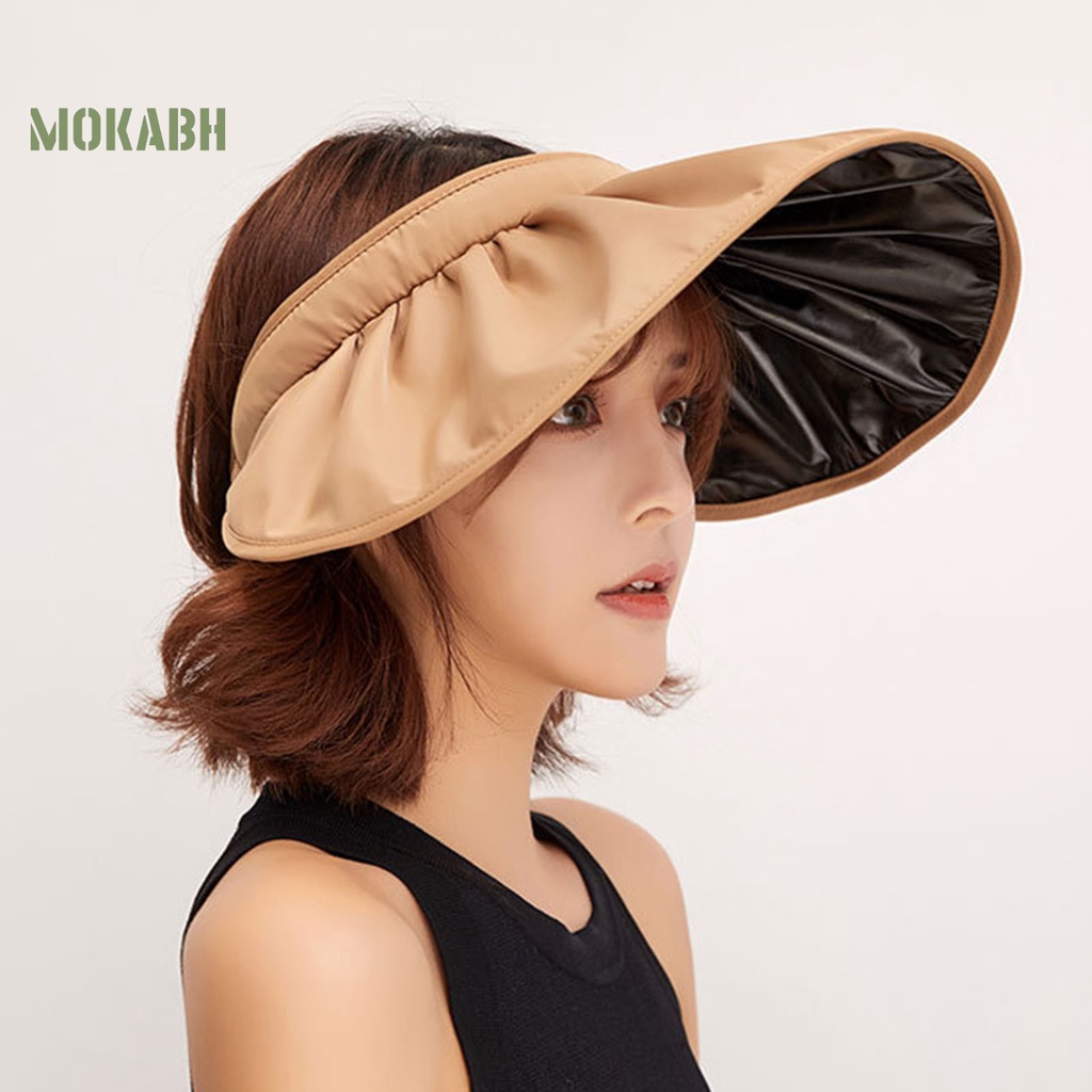 Nón Chống Nắng Thoáng Khí Trọng Lượng Nhẹ Màu Sắc Đơn Giản Cho Nữ