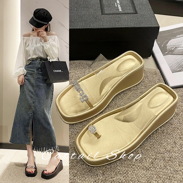 Cattail dép dép nữ dép bánh mì nữ dép bánh mì Chống Trượt sandal nữ 060202