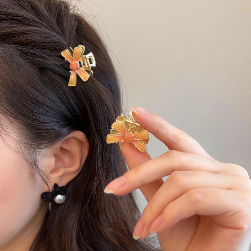 Kẹp Tóc Nơ Kim Loại Nhiều Màu Đáng Yêu Cho Bé Gái 1 Cái