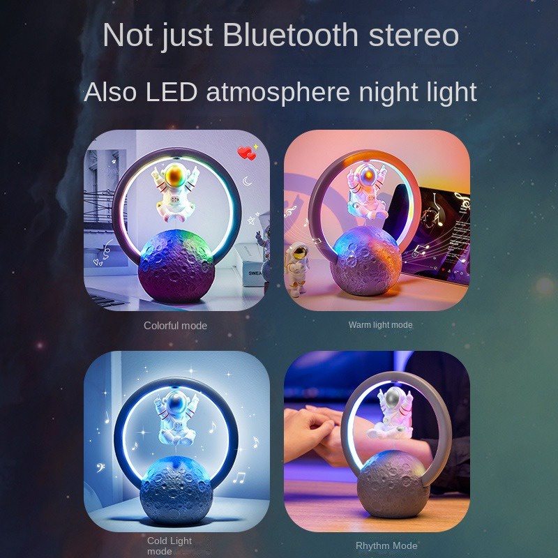 Nuowa Loa Bluetooth Không Dây Hình Phi Hành Gia Có Đèn Led Chất Lượng Cao