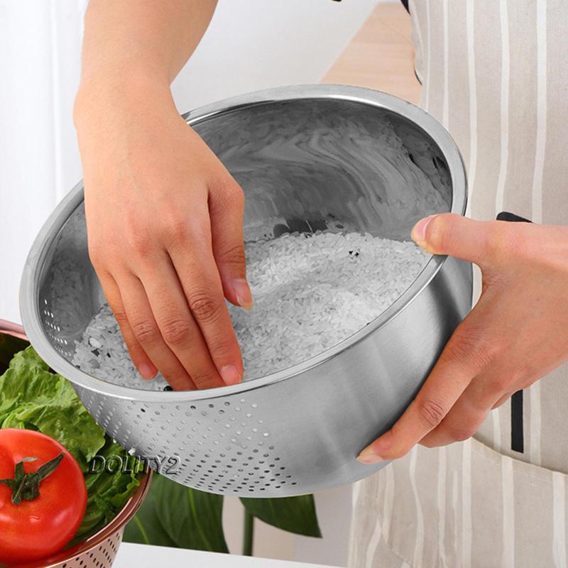 Rổ Vo Gạo / Rửa Rau Củ Quả 2 Ngăn Tiện Dụng Cho Nhà Bếp