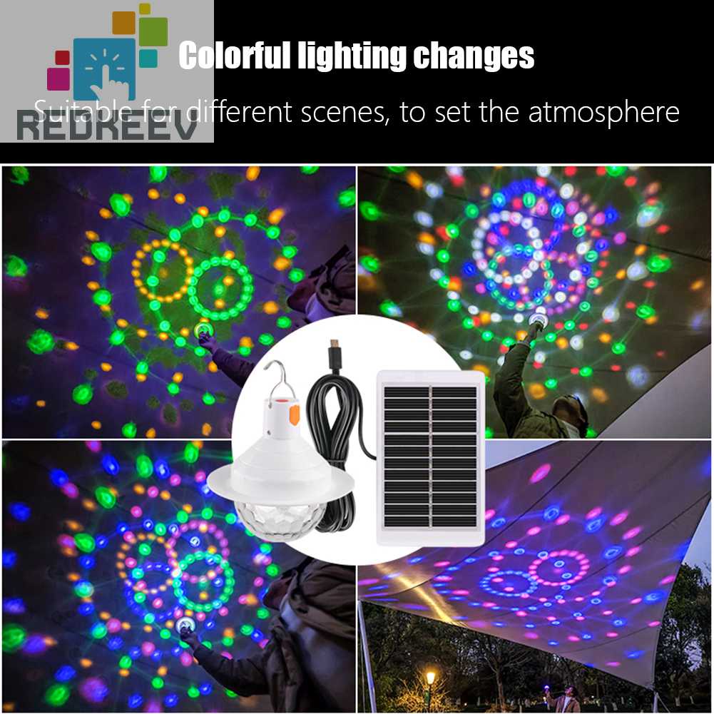 Đèn LED Cắm Trại Chạy Bằng Năng Lượng Mặt Trời Kèm Móc Treo Tiện Dụng