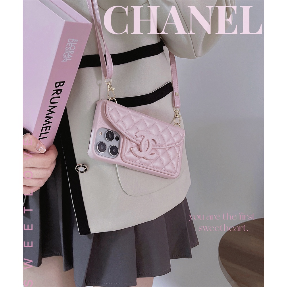 Ốp Điện Thoại Da Cừu Có Ngăn Đựng Thẻ Và Dây Đeo Cho iPhone 14 Pro Max 12 Pro Max 13 Pro Max 11 PROMAX