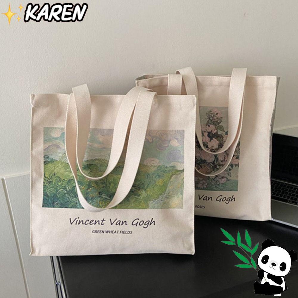 Túi Xách Đeo Vai Vải Canvas Dày Có Khóa Kéo Thời Trang