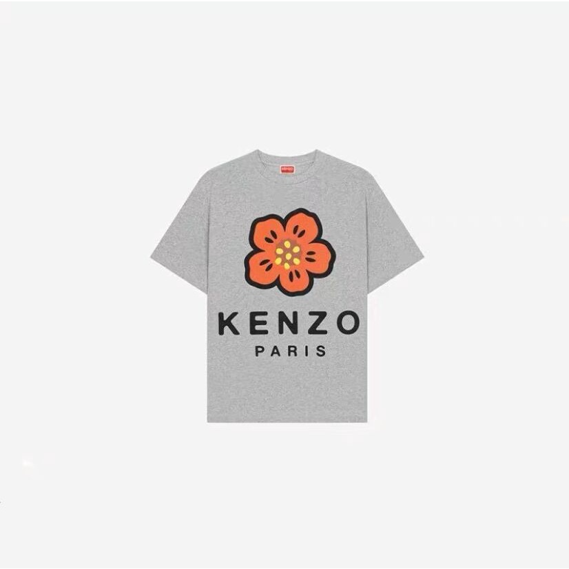 Áo Thun cotton Tay Ngắn Cổ Tròn Màu Trơn In Hình Hoa Lá Thời Trang Cho Nam Và Nữ