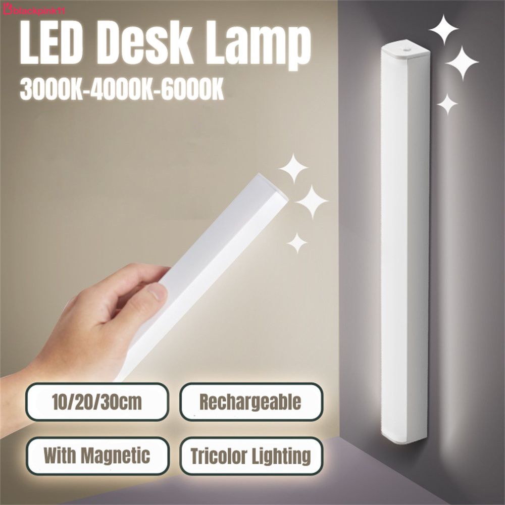 Thanh đèn LED từ tính không dây ánh sáng ban đêm có thể điều chỉnh độ sáng gắn bàn/tủ đọc sách/ học tập/ ngoài trời