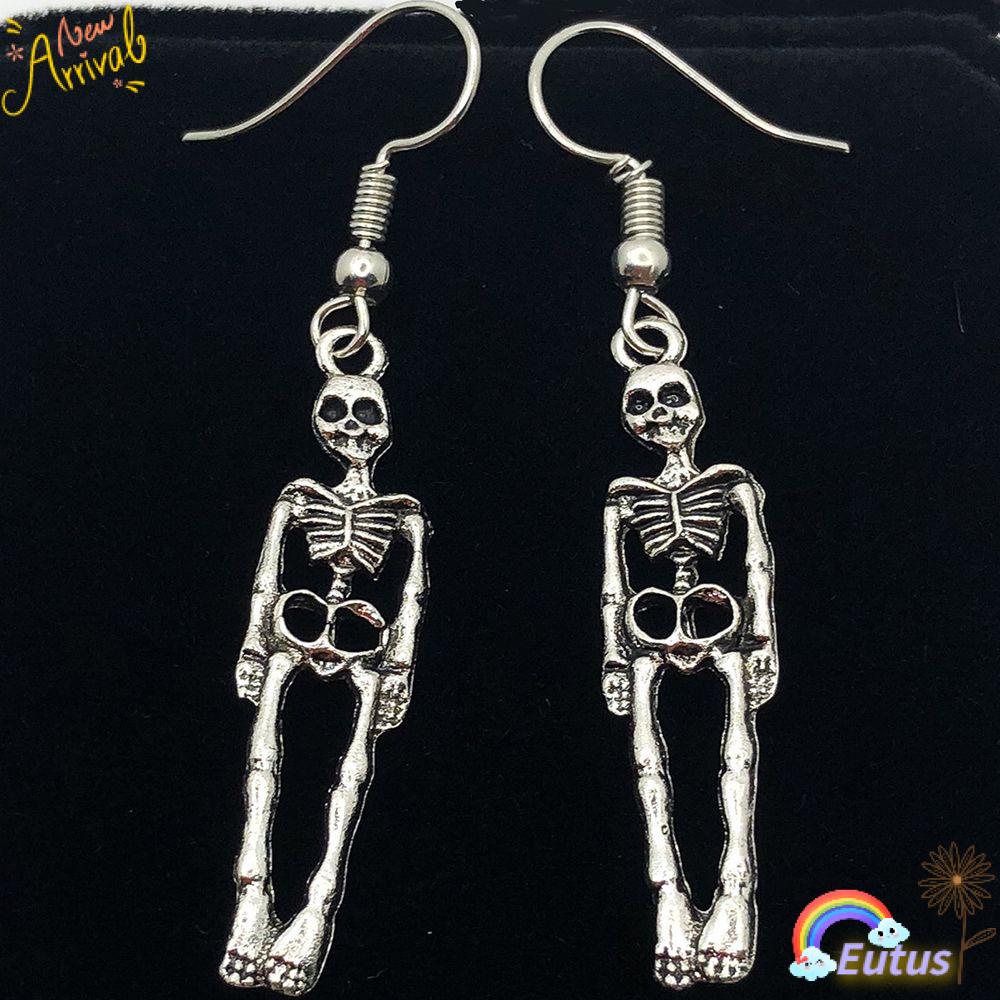 Khuyên Tai Hợp Kim Hình Bộ Xương Người Độc Đáo