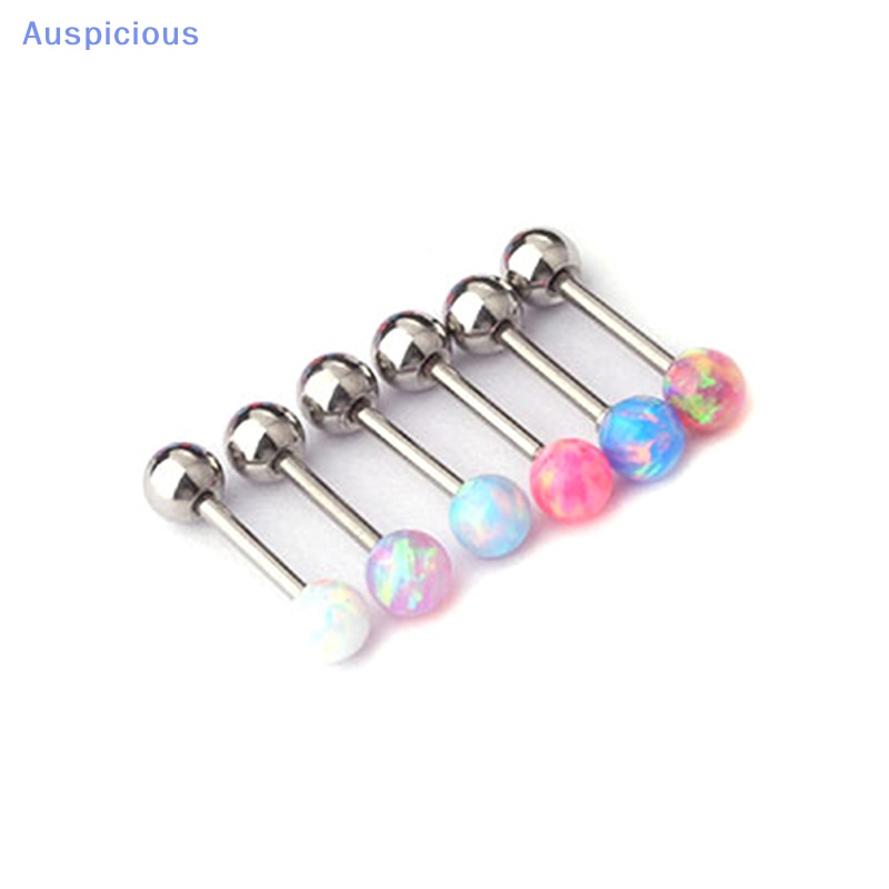 1 Khuyên Tai Dạng Xoắn Ốc Nhiều Màu Sắc Đính Đá Opal Cho Nữ