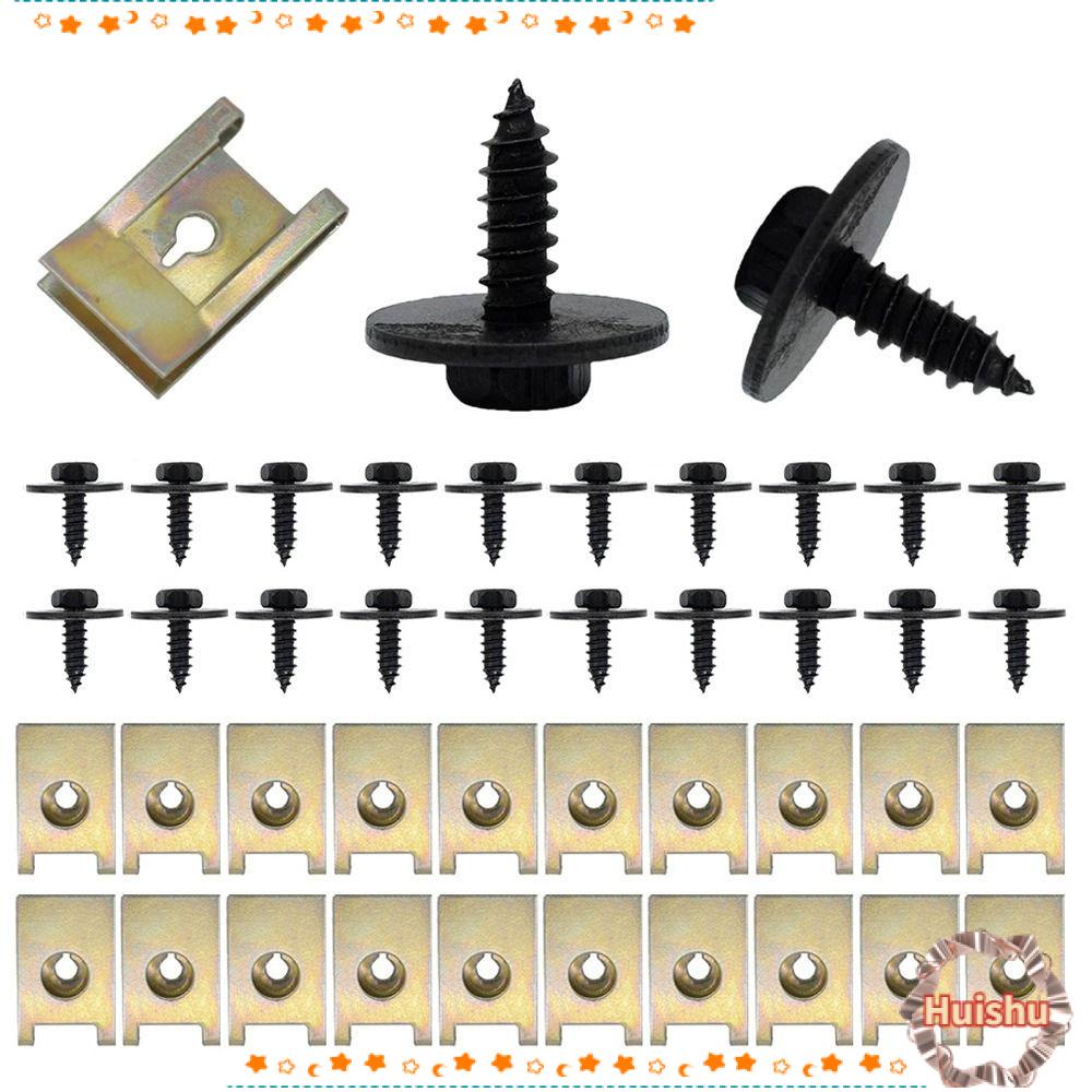 Set 40 Ốc Vít Kim Loại Chữ U Cho BMW E46 E92 E90 F10