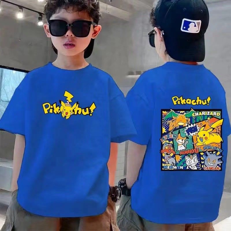 Áo Thun Tay Ngắn In Họa Tiết Thời Trang Mùa Hè Hàng Mới 2023 Dành Cho Bé Trai Kích Thước Lớn 100-160