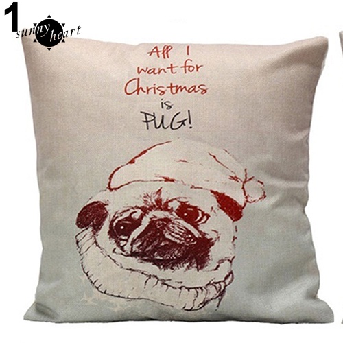 Vỏ Gối Vuông In Hình Chủ Đề Giáng Sinh Độc Đáo