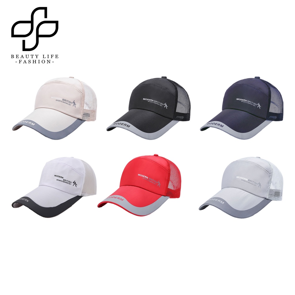 Mũ Lưỡi Trai Phối Lưới Thêu Chữ Beautylife Thời Trang