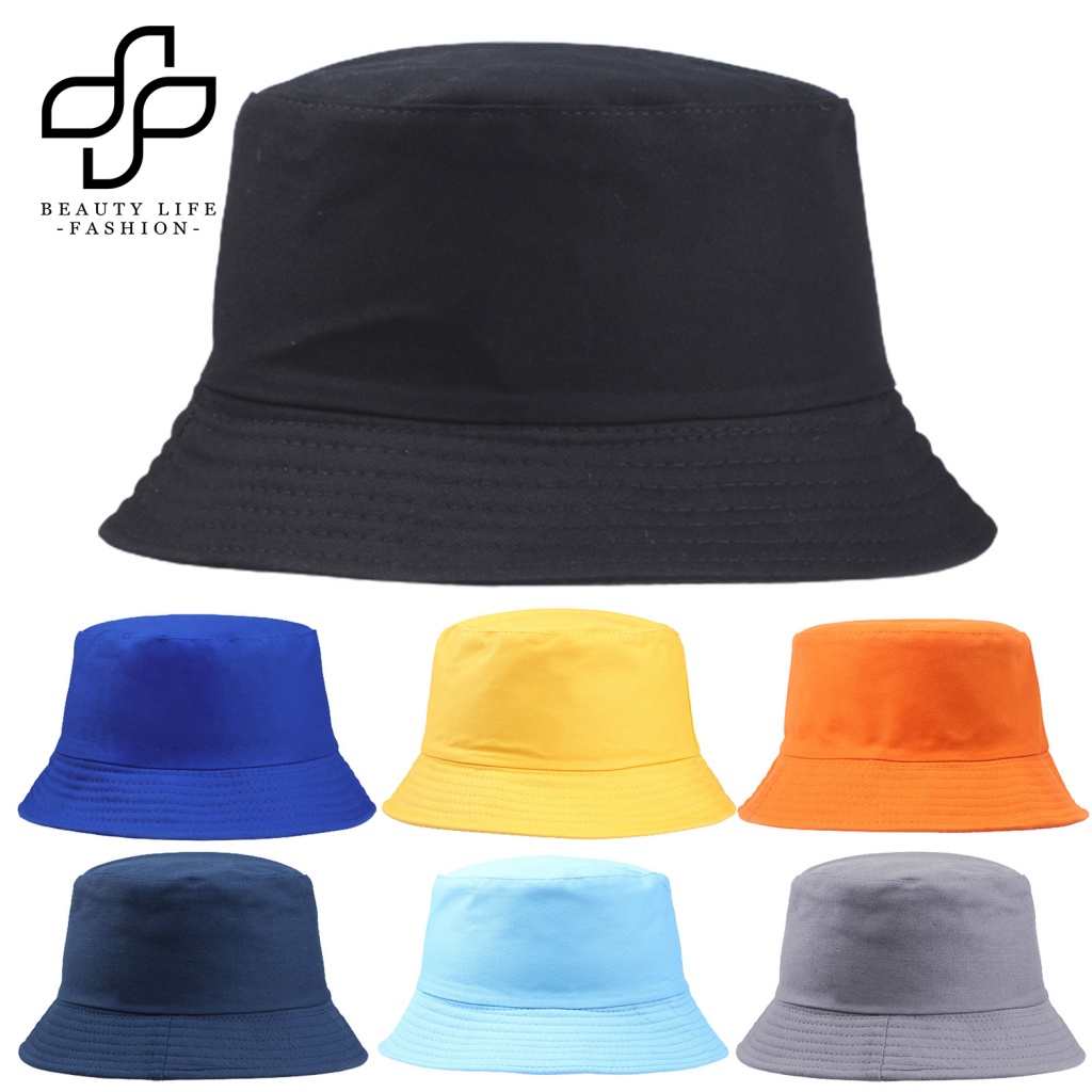 Nón Tai Bèo Cotton Màu Sắc Đơn Giản Unisex