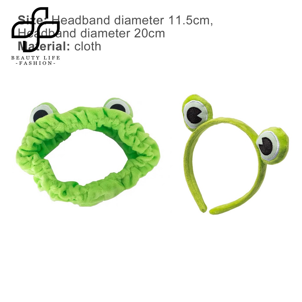 Băng Đô Cài Tóc Co Giãn Chống Trượt Hình Ếch Dễ Thương