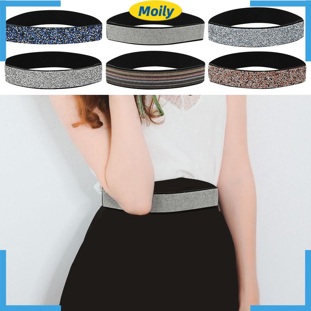 MOILYVN Thắt Lưng Đính Đá Lấp Lánh Thời Trang Cho Cô Dâu