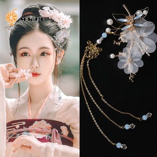 MKEB Kẹp Tóc Thiết Kế Chuồn Chuồn Thả Dây Dài Phong Cách Trung Hoa Thời Trang Cho Nữ