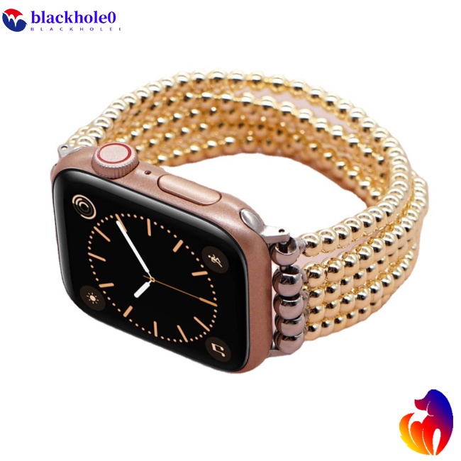 Dây Đeo Chuỗi Hạt Handmade Thoải Mái Thời Trang Cho Đồng Hồ Thông Minh Iwatch