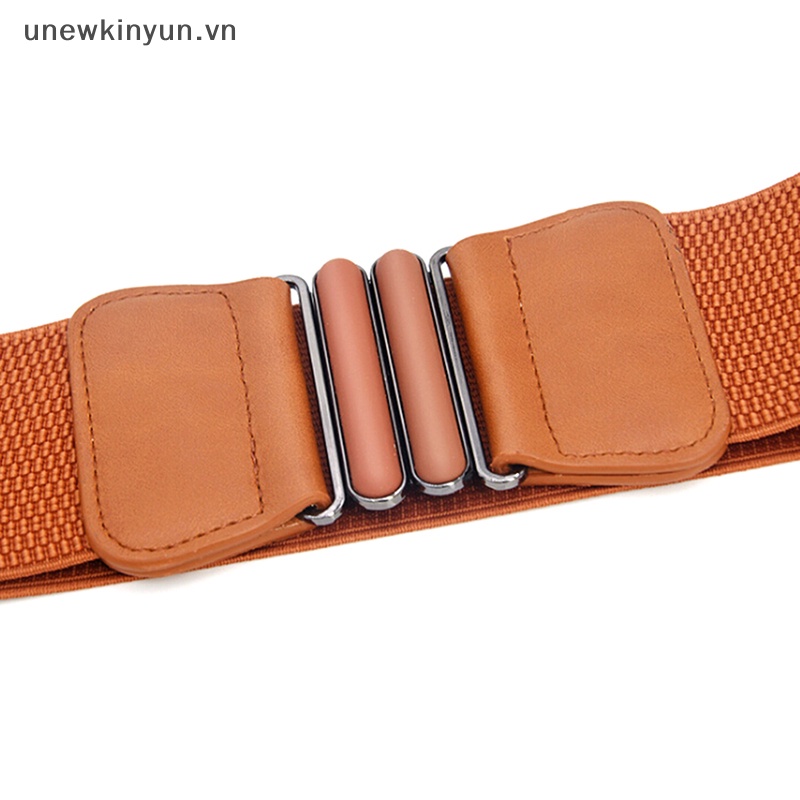 Thắt Lưng Co Giãn Bản Rộng Phối Khóa Thời Trang Cho Nữ