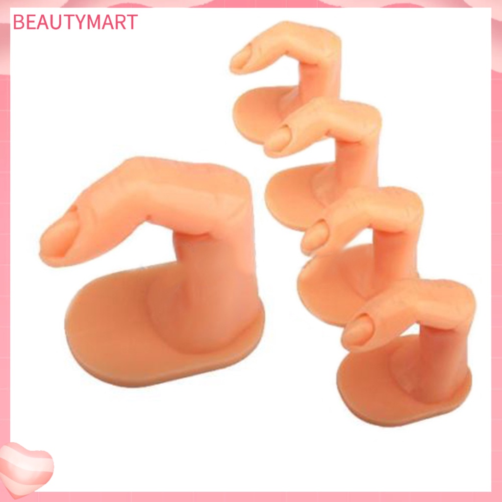 Set 5 Mô Hình Ngón Tay Giả Bằng Nhựa Hỗ Trợ Luyện Tập Làm Móng Nghệ Thuật