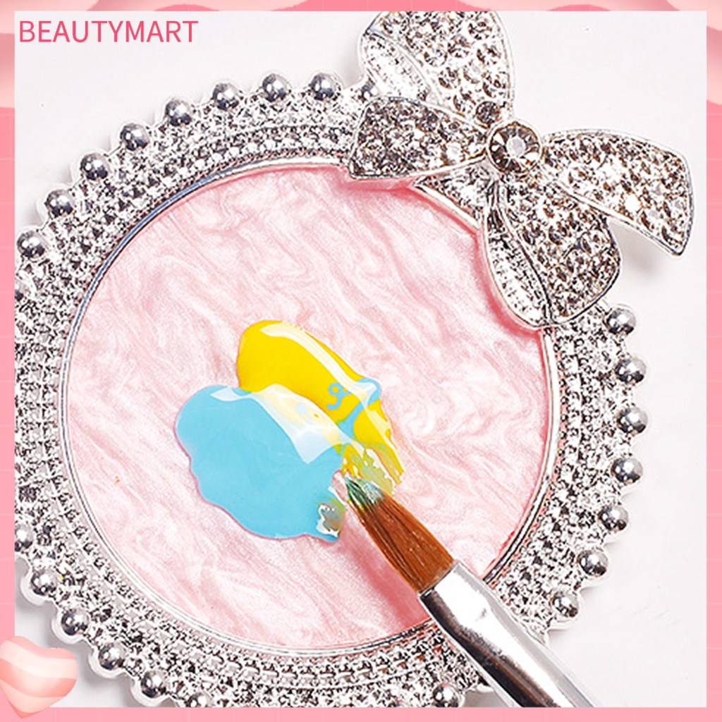 Khay Đứng Trưng Bày Lọ Sơn Móng Tay Hình Nơ Đính Kim Cương Giả Phong Cách Retro