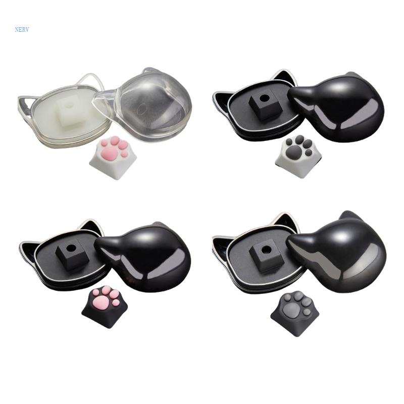 Nerf Nút Bàn Phím Cơ OEM Bằng ABS Bền Hình Dấu Chân Mèo Dễ Thương Cho Cherry MX Structure