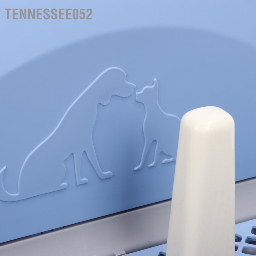 Tennessee052 Nhà Vệ Sinh Cho Thú Cưng Lưới Di Động Khay Bô Chó Có Trụ Thể Tháo Rời Và Tấm Phủ Tường Mèo