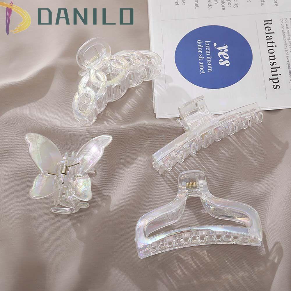 Danilo Kẹp Tóc Acrylic Cỡ Lớn Thiết Kế Đơn Giản Phong Cách Hàn Quốc Cho Nữ