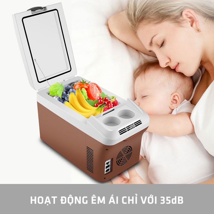 Tủ lạnh ô tô mini Dailyhousehold tiện lợi, Máy làm mát dành cho xe hơi, Hộp lạnh dành cho tài xế đường dài nhập khẩu.