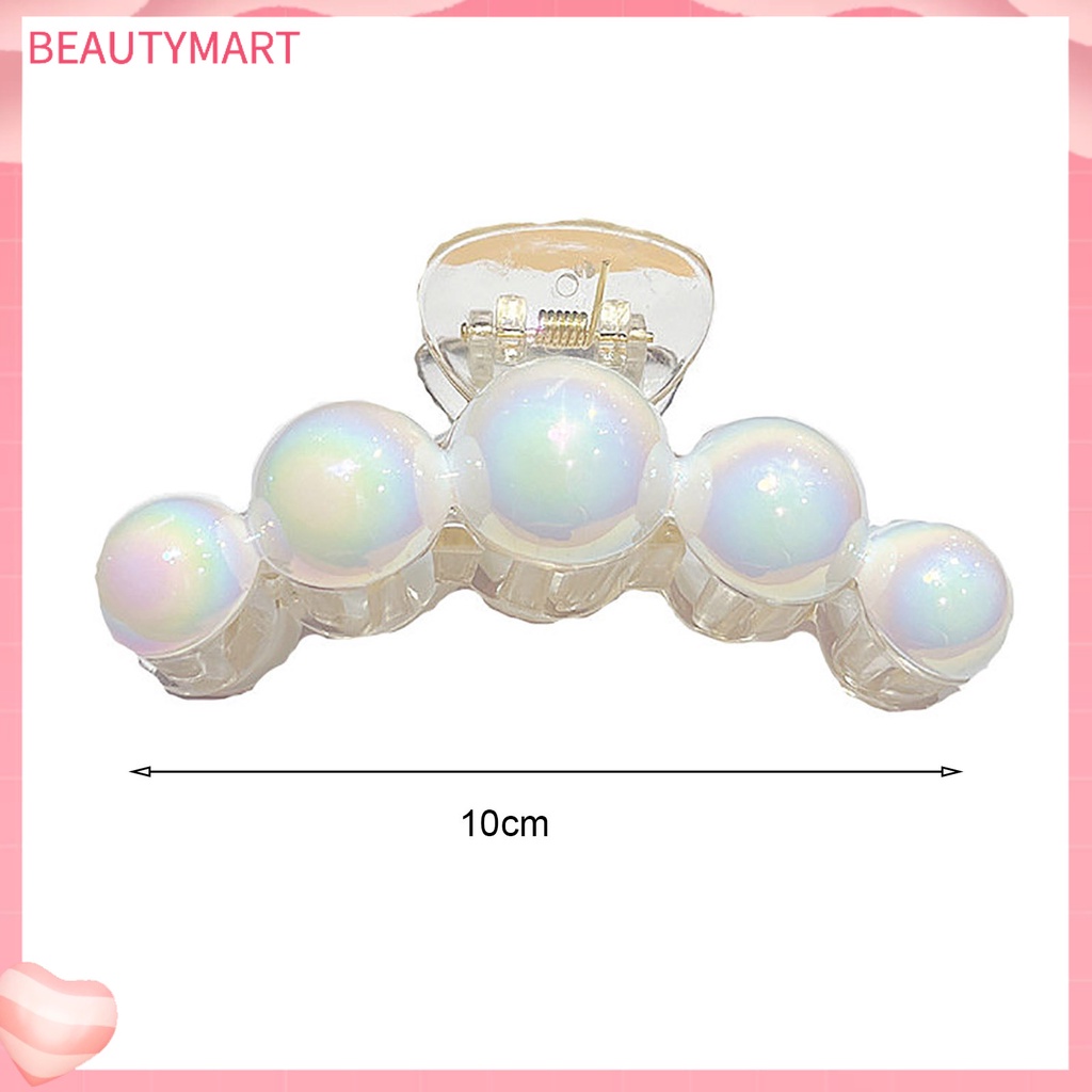 Kẹp Tóc Càng Cua Chống Trượt Đính Ngọc Trai Nhân Tạo Phong Cách Hoàng Gia Cho Nữ