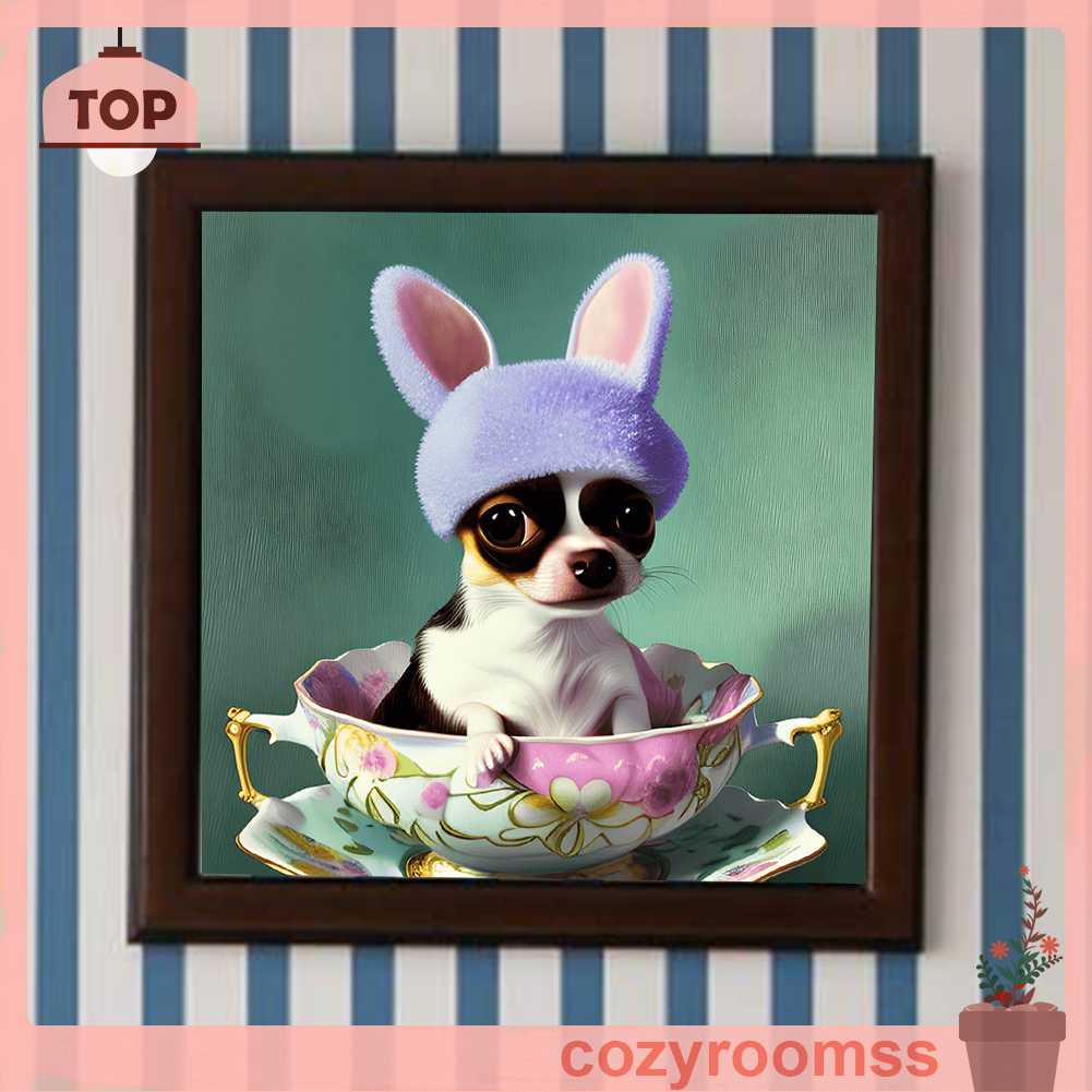 Tranh Đính Đá Kim Cương Toàn Bộ 5D DIY Hình Vẽ Động Vật