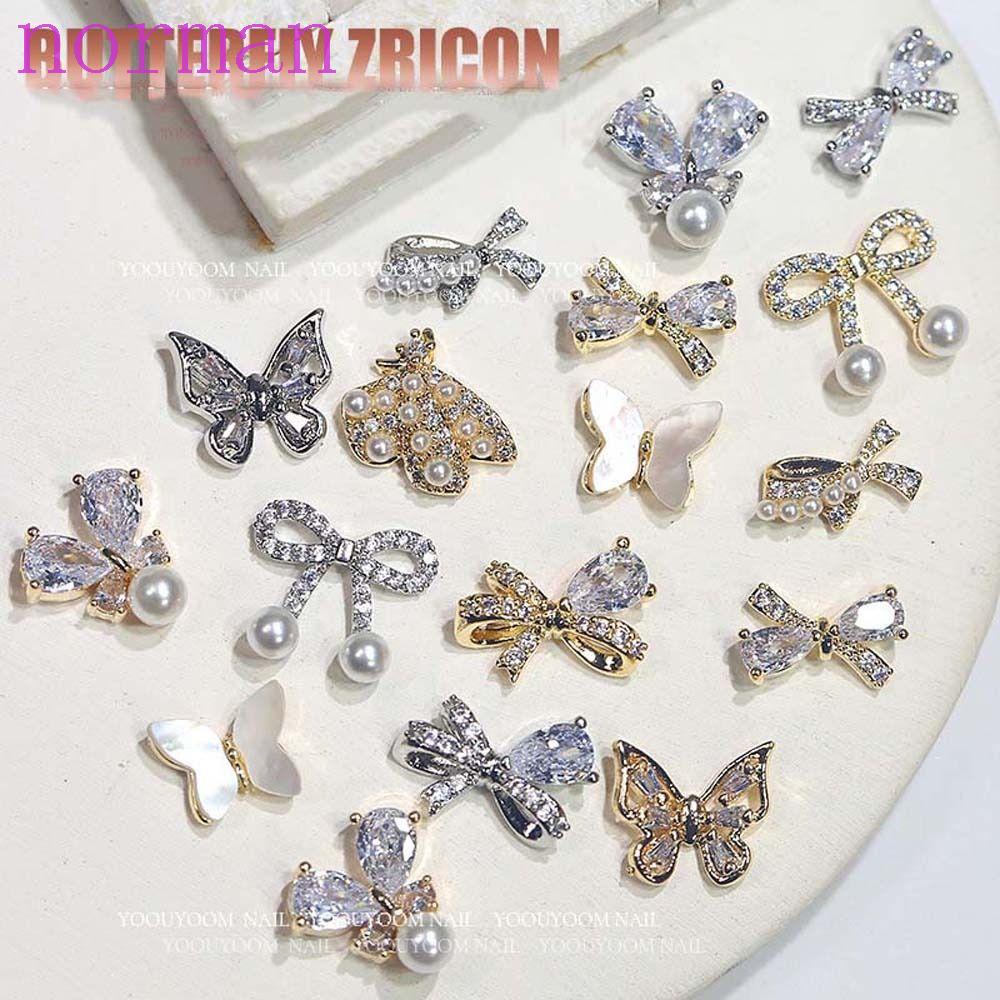 Phụ Kiện Trang Trí Móng Nghệ Thuật Hình Nơ Bướm 3D Phong Cách Nhật Bản Thời Trang Dành Cho Nữ