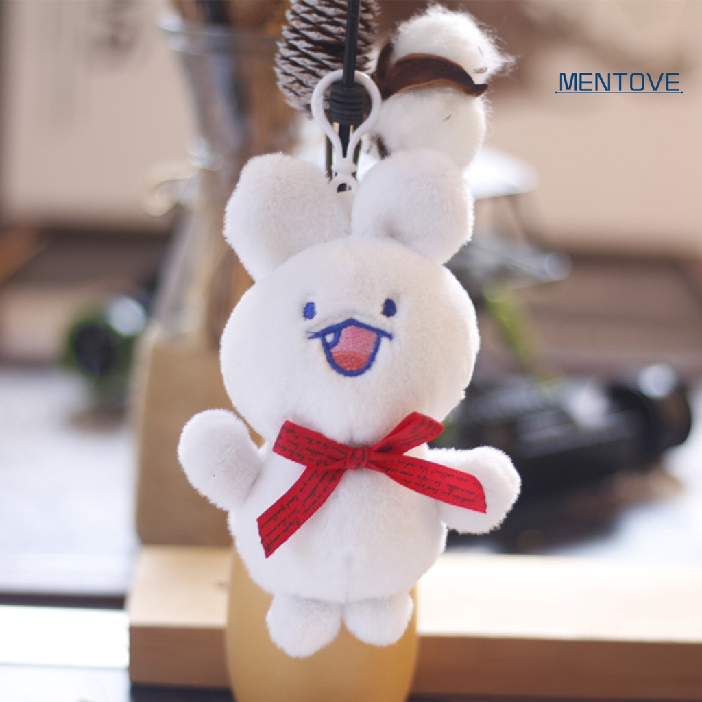 Thỏ Nhồi Bông 12cm Treo Móc Khóa Trang Trí Hoạt Hình