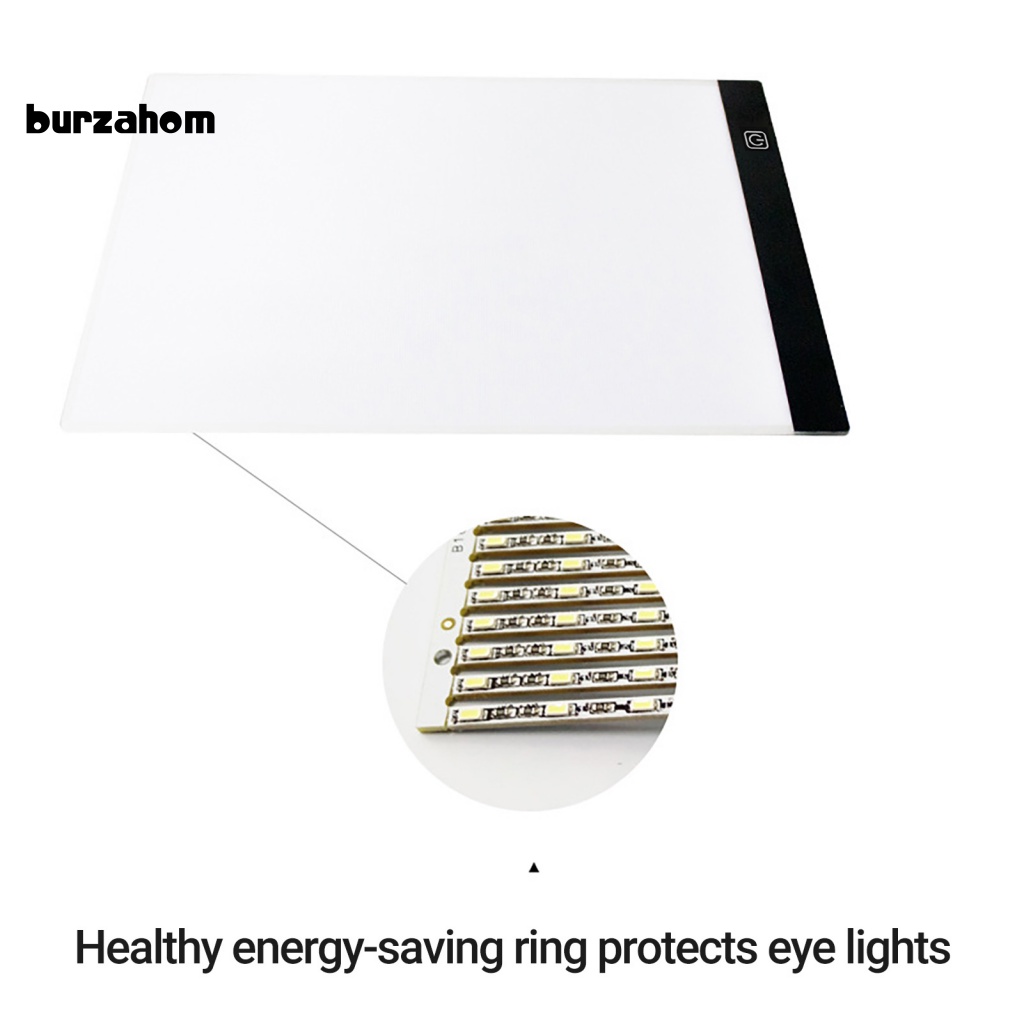 Bảng Khuôn Vẽ Đèn LED Khổ A4 Siêu Mỏng Kiểm Soát Cảm Ứng Kèm Sạc USB Chuyên Dụng Chất Lượng Cao