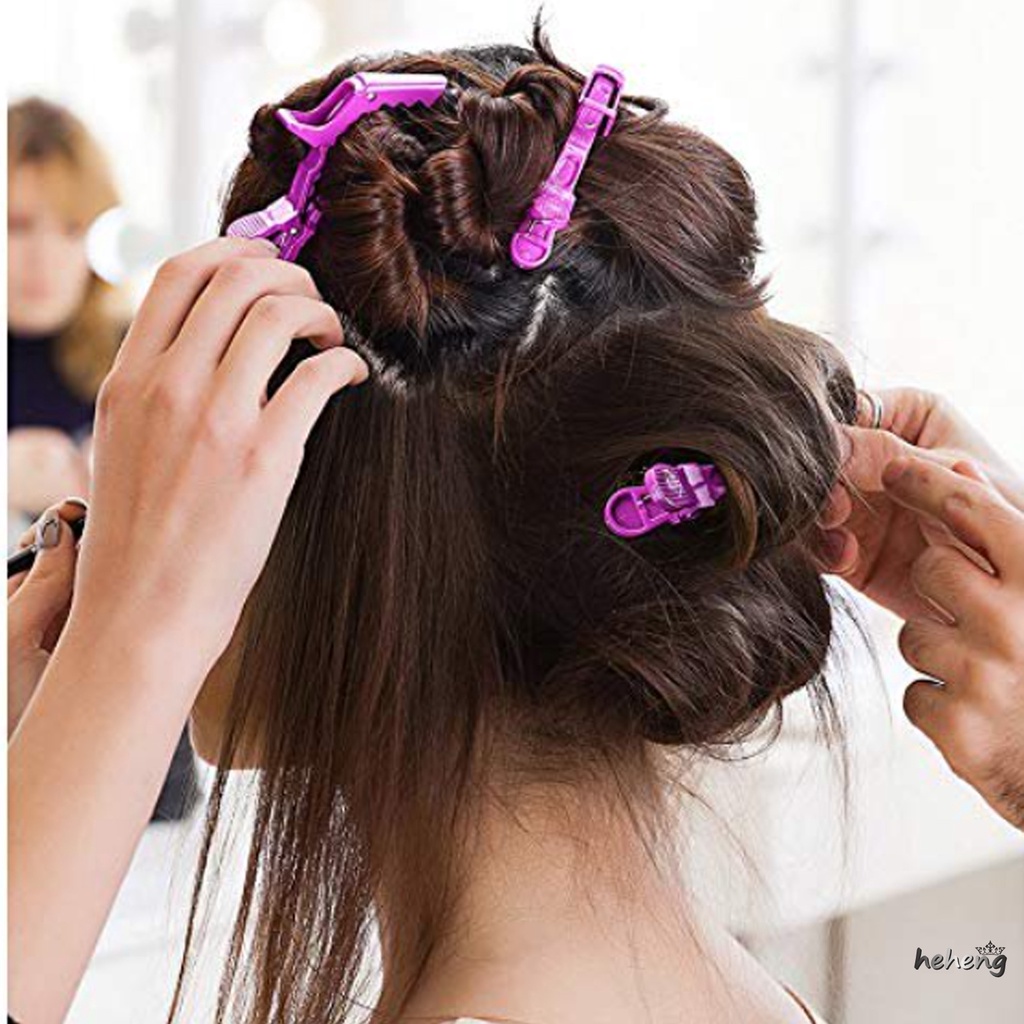 Set 12 Kẹp Tóc Croc Tạo Kiểu Mượt Mà Không Đau