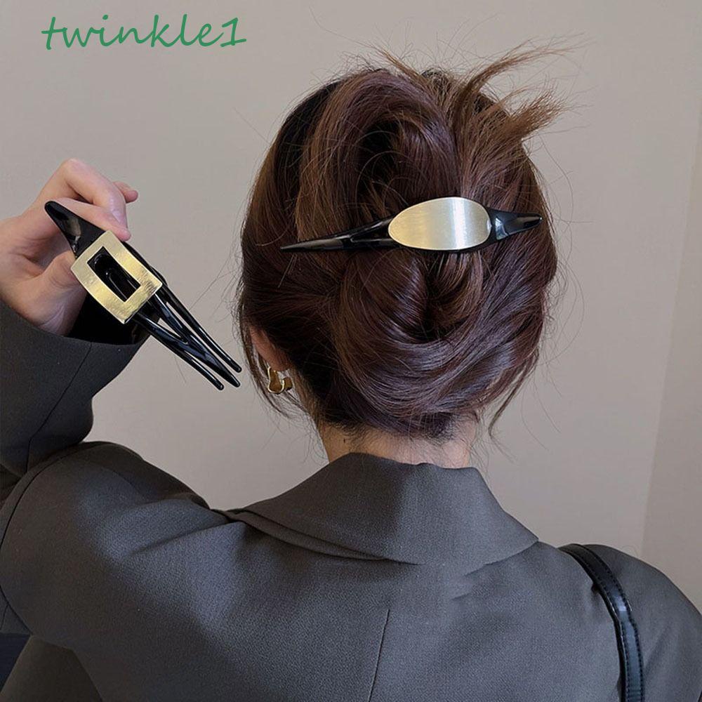 Kẹp Tóc Đuôi Ngựa Bằng Nhựa Phong Cách Vintage Thanh Lịch Cho Nữ Giá Đỡ