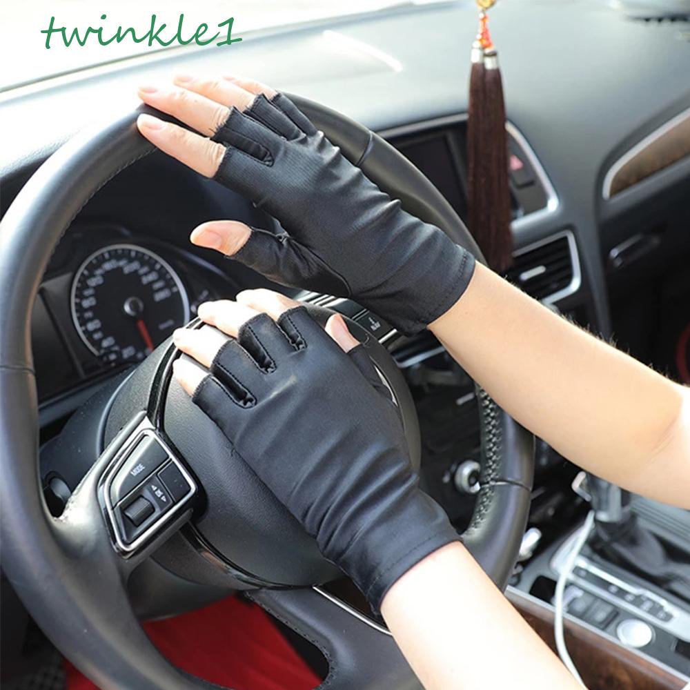 Găng Tay Lái Xe Mỏng Co Giãn Chống Trượt Thấm Hút Mồ Hôi Cho Nữ