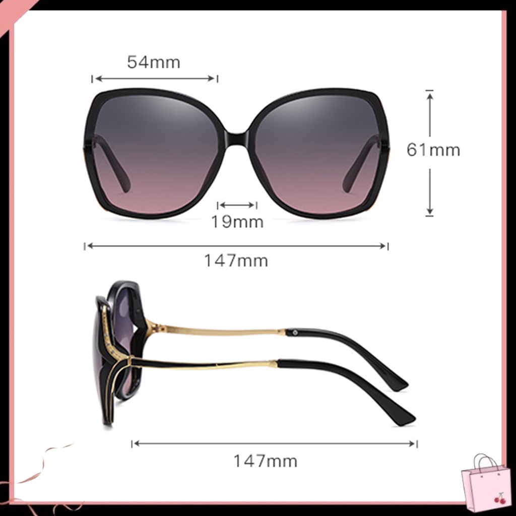 Kính Mát Gọng Lớn Thay Đổi Màu Sắc Chống Tia UV400 Dành Cho Nữ