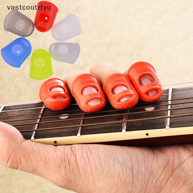 Bộ 5 Nút Silicone Bọc Ngón Tay Chơi Đàn Guitar
