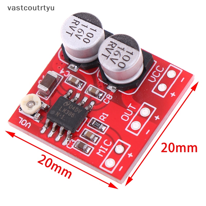 Bảng Mạch Khuếch Đại Âm Thanh Micro 200 Lần DC 5V-12V LM386