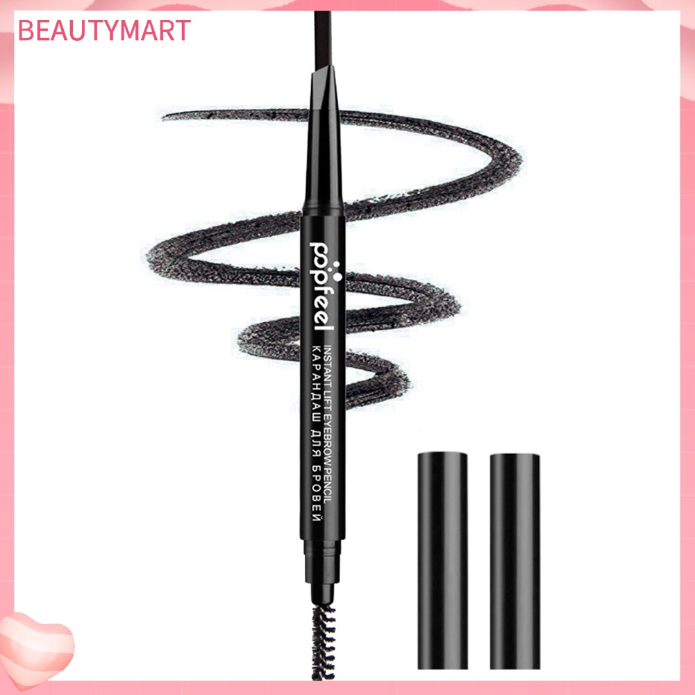 Bút Kẻ Mày POPFEEL Hai Đầu Dạng Xoay Tự Động Không Nhòe Tiện Dụng