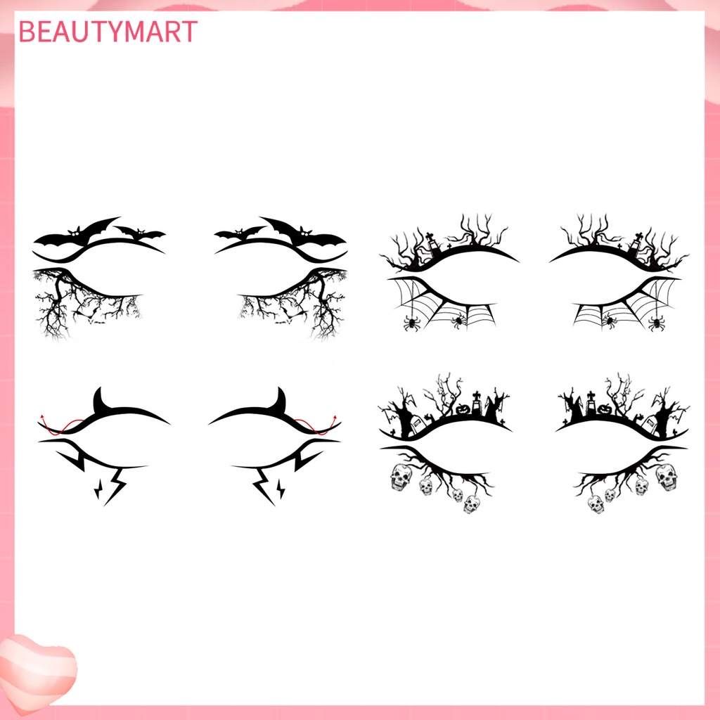 Miếng Dán Phấn Mắt Hình Dơi Bằng Nhựa Dùng Một Lần Thời Trang Kinh Dị Cho Nữ